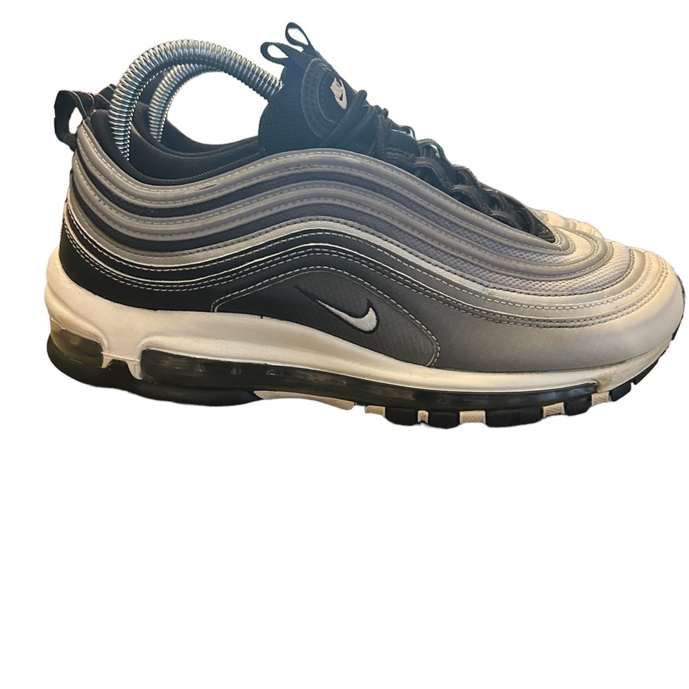 Nike Air Max 97 “Reflective Silver” White/Black/Silver 921826-016 Men’s Size 8